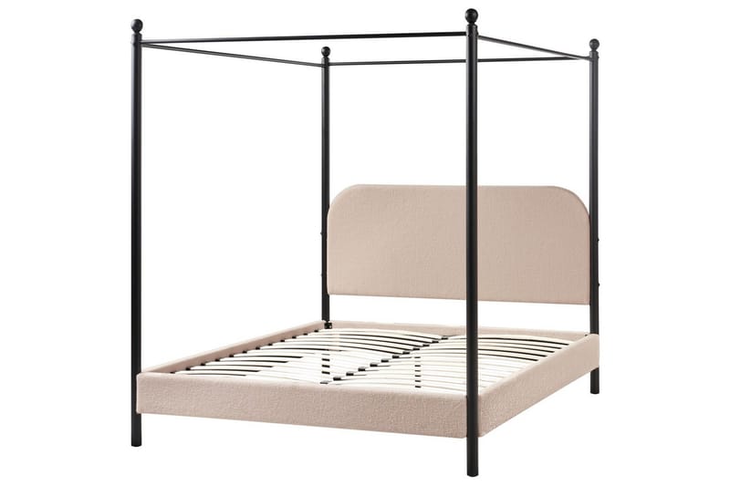 Taivassänky Dannemois - Taupe, musta, 140x200 cm - Huonekalut - Sänky - Katossängyt