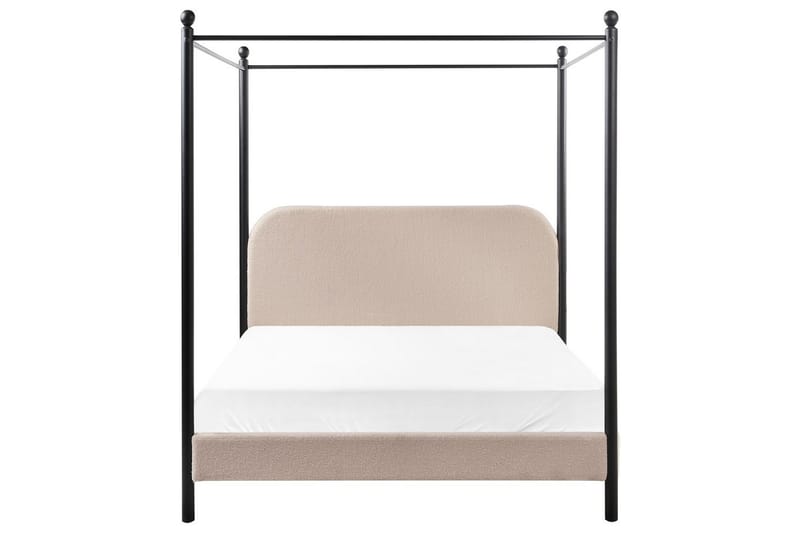 Taivassänky Dannemois - Taupe, musta, 140x200 cm - Huonekalut - Sänky - Katossängyt