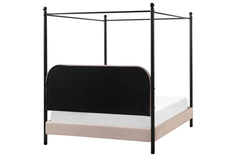 Taivassänky Dannemois - Taupe, musta, 140x200 cm - Huonekalut - Sänky - Katossängyt