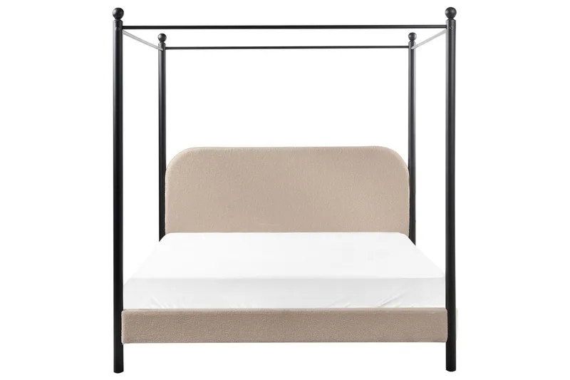 Taivassänky Dannemois - Taupe, musta, 160x200 cm - Huonekalut - Sänky - Katossängyt