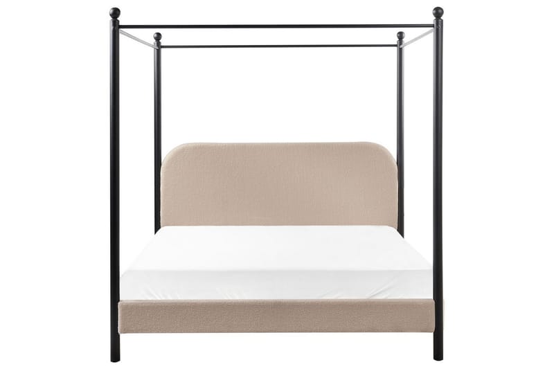 Taivassänky Dannemois - Taupe, musta, 160x200 cm - Huonekalut - Sänky - Katossängyt