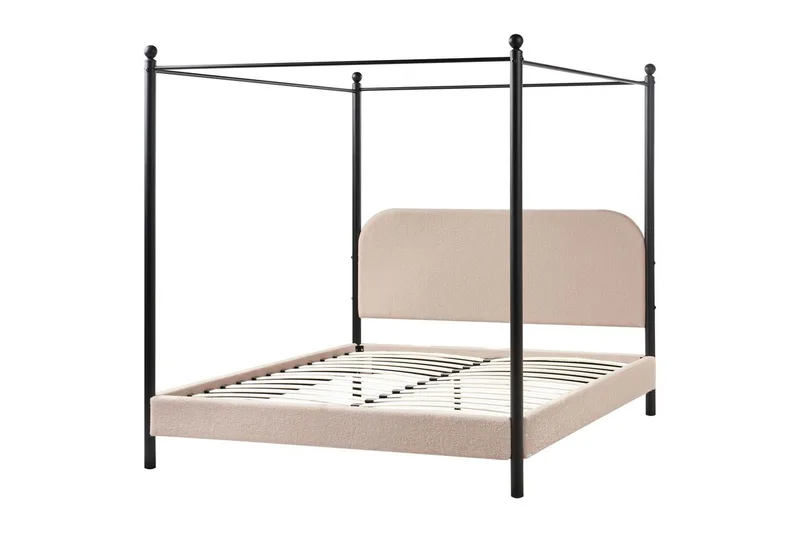 Taivassänky Dannemois, Taupe, musta, 160x200 cm