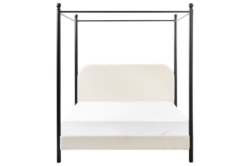 Taivassänky Dannemois - Valkoinen, Musta, 140x200 cm - Huonekalut - Sänky - Katossängyt