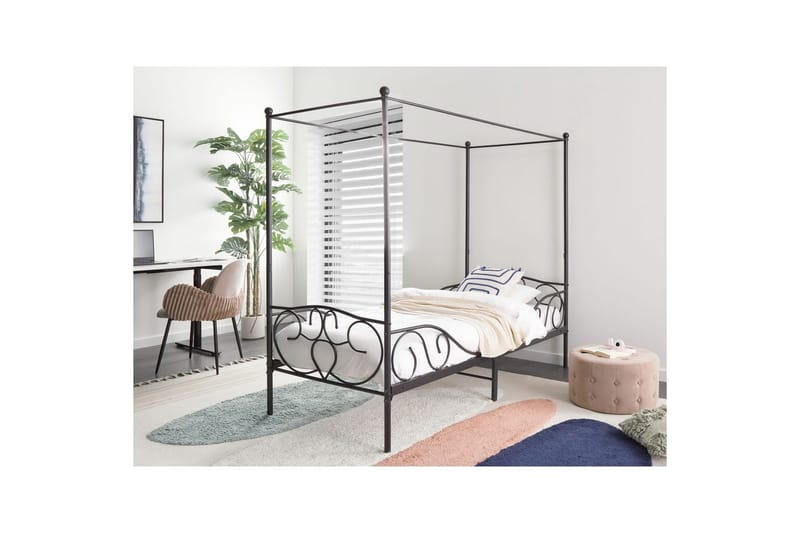 Taivassänky Sormery - Musta - Huonekalut - Sänky - Katossängyt