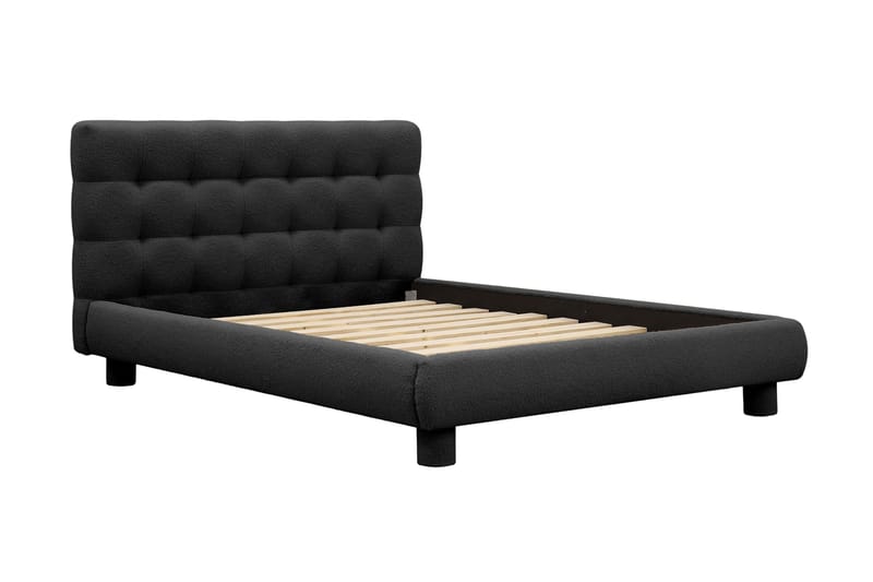 Teddy Täydellinen Sänkypaketti Sängynrunko ja Patja 140x200 cm - Musta - Huonekalut - Sänky - Sänkypaketti
