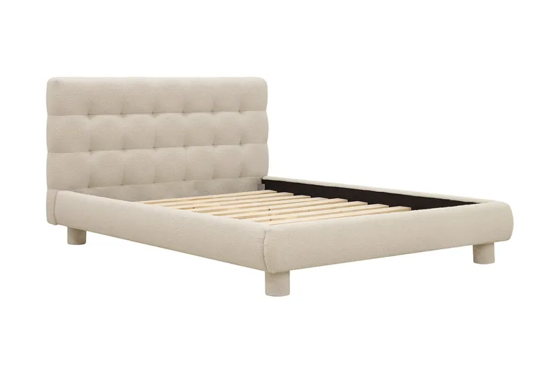 Teddy Täydellinen Sänkypaketti Sängynrunko ja Patja 120x200 cm - Beige - Huonekalut - Sänky - Sänkypaketti