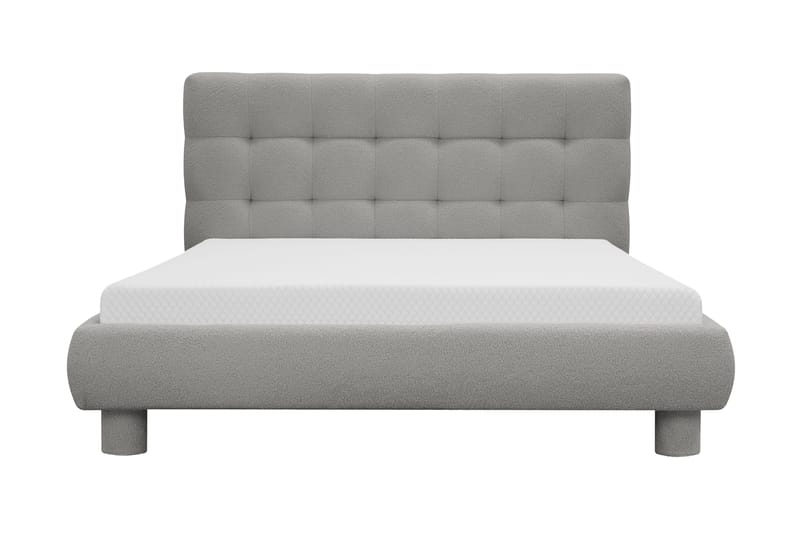 Teddy Täydellinen Sänkypaketti Sängynrunko ja Patja 140x200 cm, Harmaa