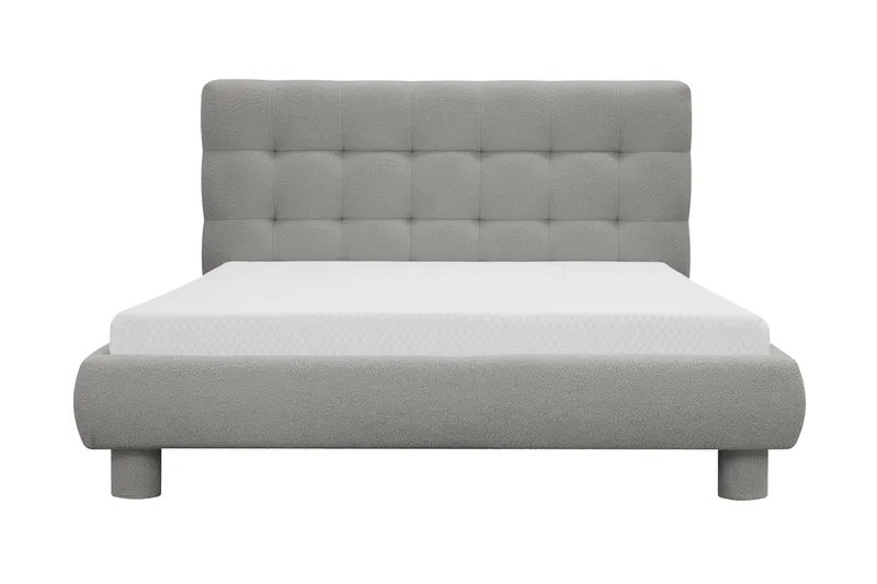 Teddy Täydellinen Sänkypaketti Sängynrunko ja Patja 140x200 cm, Harmaa