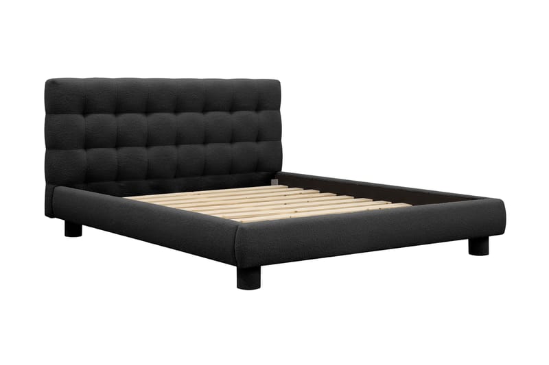 Teddy Täydellinen Sänkypaketti Sängynrunko ja Patja 160x200 cm - Musta - Huonekalut - Sänky - Sänkypaketti