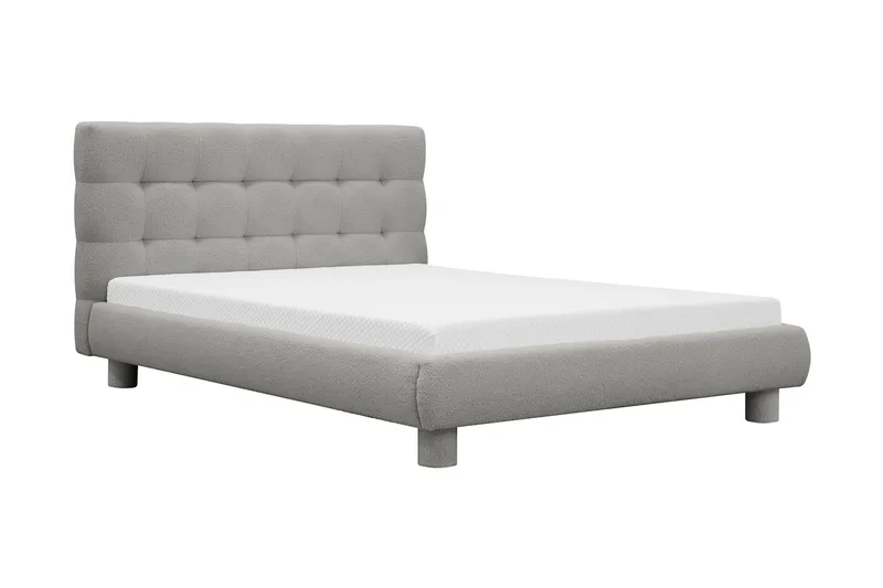 Teddy Täydellinen Sänkypaketti Sängynrunko ja Patja 120x200 cm - Harmaa - Huonekalut - Sänky - Runkopatjasängyt