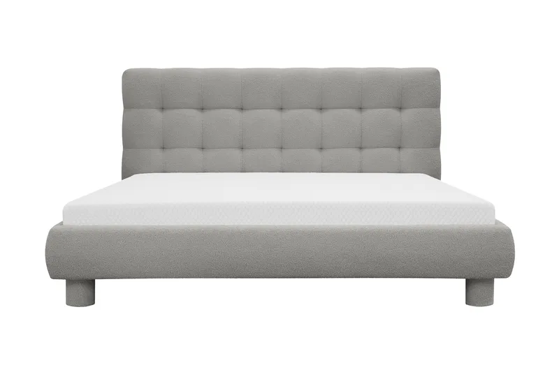 Teddy Täydellinen Sänkypaketti Sängynrunko ja Patja 180x200 cm, Harmaa