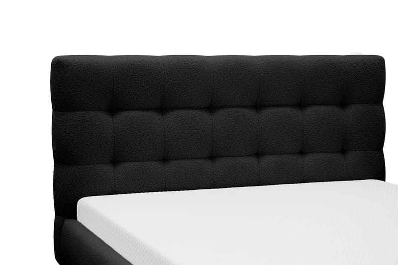 Teddy Täydellinen Sänkypaketti Sängynrunko ja Patja 140x200 cm - Musta - Huonekalut - Sänky - Sänkypaketti