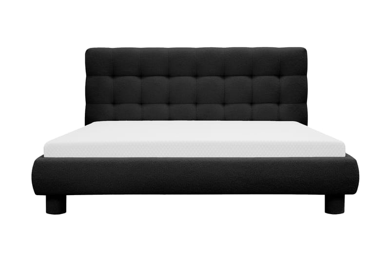 Teddy Täydellinen Sänkypaketti Sängynrunko ja Patja 160x200 cm, Musta
