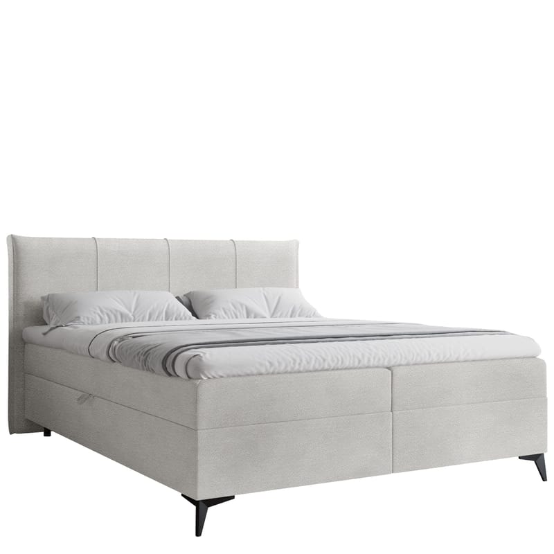 Thoros Täydellinen Sänkypaketti 140x200 cm Jenkkisänky Säilytystilalla, Harmaa