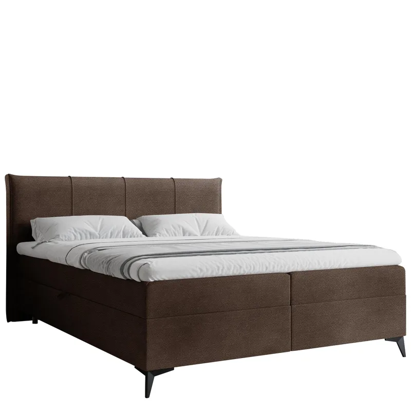 Thoros Täydellinen Sänkypaketti 140x200 cm Jenkkisänky Säilytystilalla, Ruskea