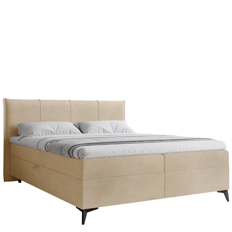 Thoros Täydellinen Sänkypaketti 180x200 cm Jenkkisänky Säilytystilalla, Beige