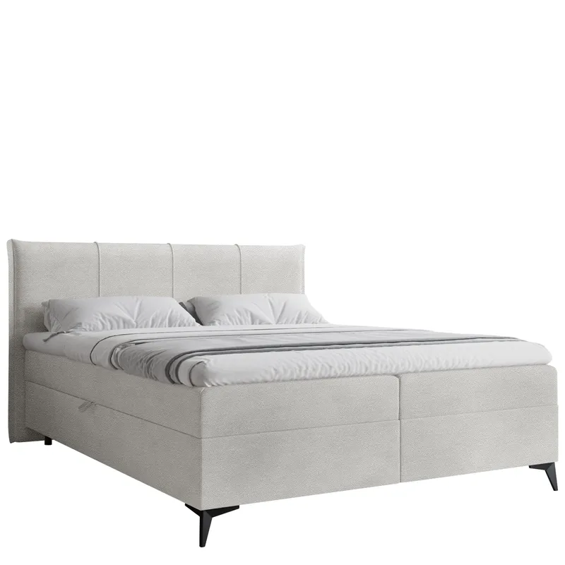 Thoros Täydellinen Sänkypaketti 180x200 cm Jenkkisänky Säilytystilalla, Harmaa