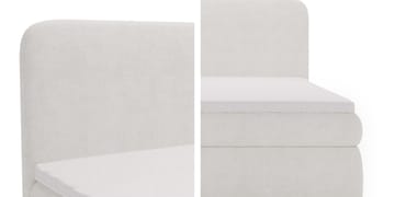 Thyrelis Jenkkisänkypaketti 180x200 cm säilytystilalla ja nostomekanismilla - Beige - Huonekalut - Sänky - Sängyt säilytystilalla
