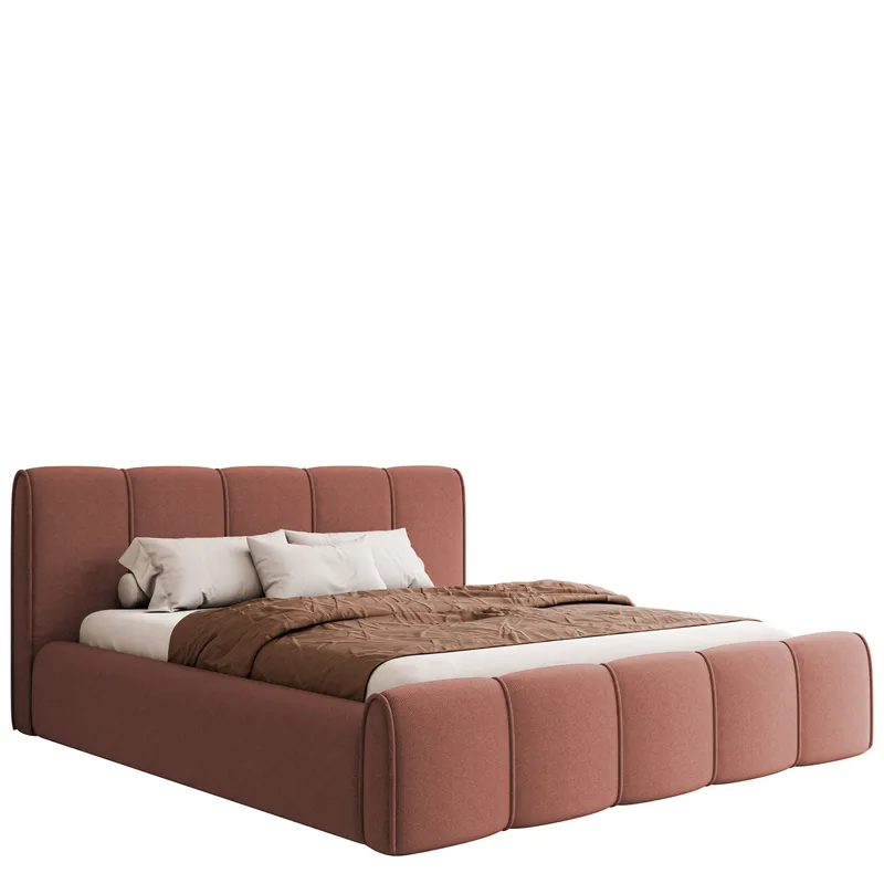 Varlinor Sängynrunko 120x200 cm Säilytystilalla, Vaaleanpunainen