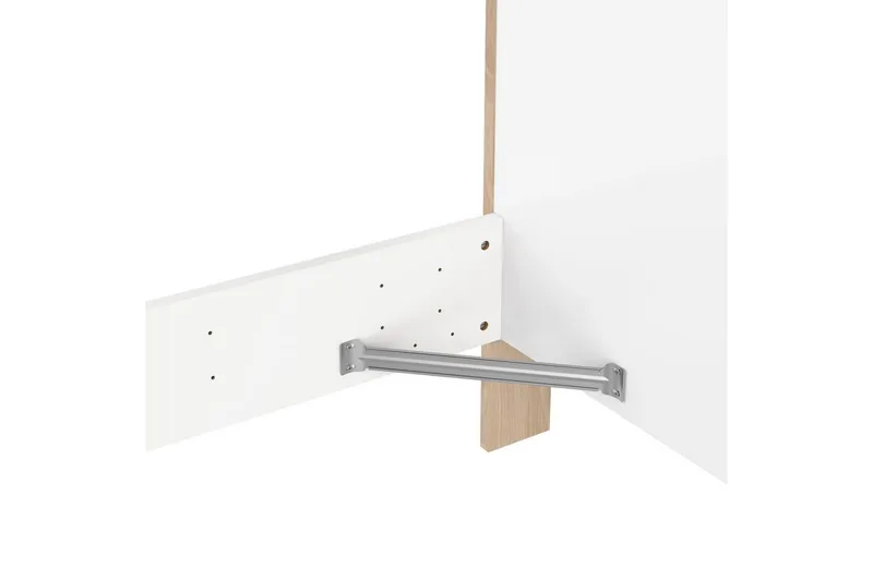 Varun Sängynrunko 140x200 cm - Valkoinen/Luonnonväri - Huonekalut - Sänky - Sänkykehikot & sängynrungot