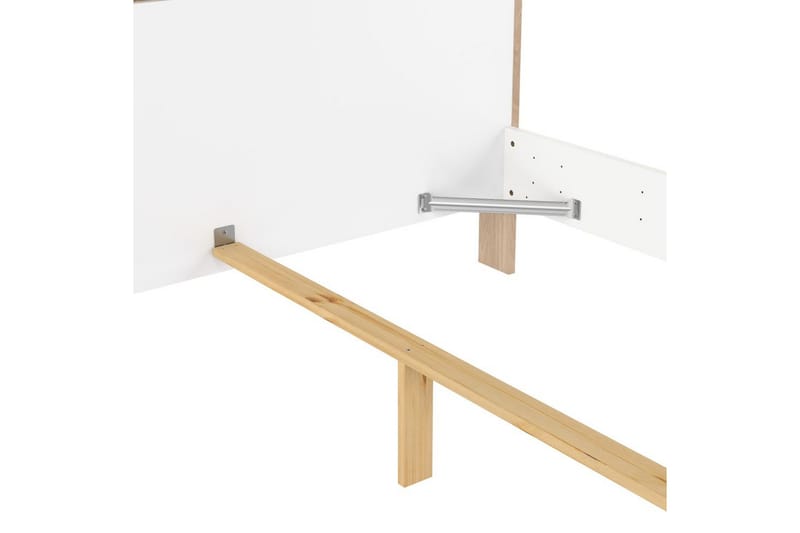 Varun Sängynrunko 160x200 cm - Valkoinen/Luonnonväri - Huonekalut - Sänky - Sänkykehikot & sängynrungot