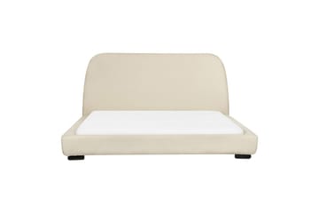 Vattensäng Beliani Roisel Bouclé, 160x200 cm Beige||Black 160x200 VALUE_MISSING_2 - Huonekalut - Sänky - Vesisänky