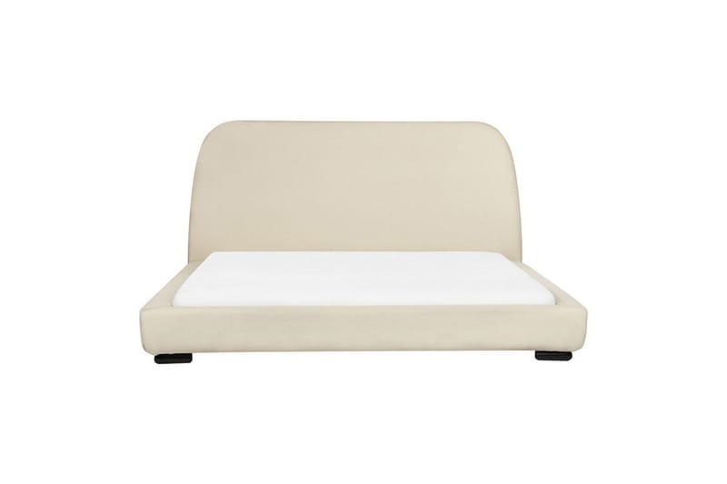 Vattensäng Beliani Roisel Bouclé, 160x200 cm Beige||Black 160x200 VALUE_MISSING_2 - Huonekalut - Sänky - Vesisänky