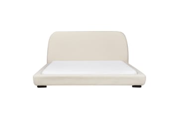 Vattensäng Beliani Roisel Bouclé, 160x200 cm Beige||Black 180x200 VALUE_MISSING_1 - Huonekalut - Sänky - Vesisänky