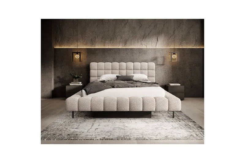 Verhoilusänky Eltap Magentta - 160x200 cm, Royal 18, Beige - Huonekalut - Sänky - Sänkykehikot & sängynrungot