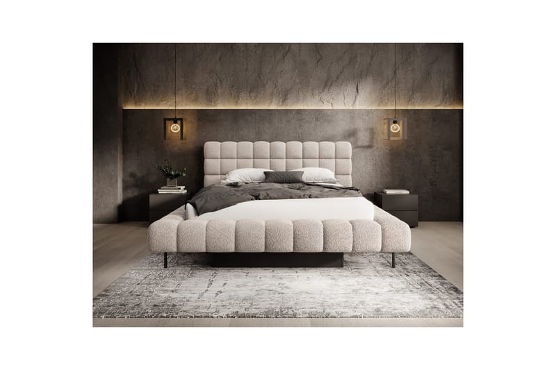 Verhoilusänky Eltap Magentta - 160x200 cm, Royal 18, Beige - Huonekalut - Sänky - Sänkykehikot & sängynrungot