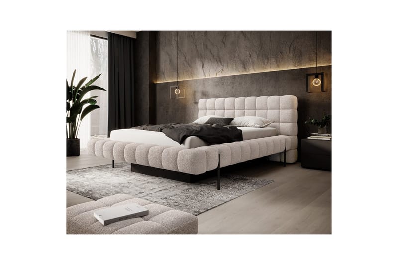 Verhoilusänky Eltap Magentta - 180x200 cm, Royal 18, Beige - Huonekalut - Sänky - Sänkykehikot & sängynrungot