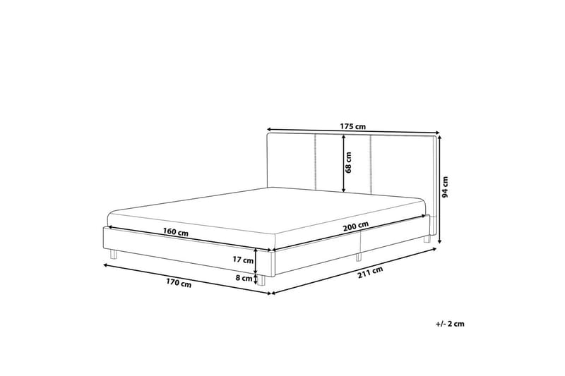 Vesipeti Albi - Beige, musta/Bouclé, 160x200 cm - Huonekalut - Sänky - Vesisänky