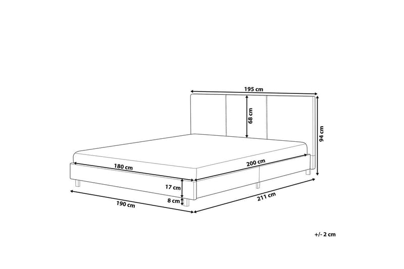 Vesipeti Albi - Beige, musta/Bouclé, 180x200 cm - Huonekalut - Sänky - Vesisänky