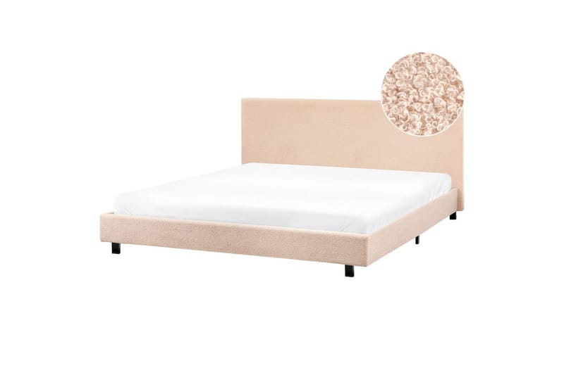 Vesipeti Albi - Beige, musta/Bouclé, 180x200 cm - Huonekalut - Sänky - Vesisänky