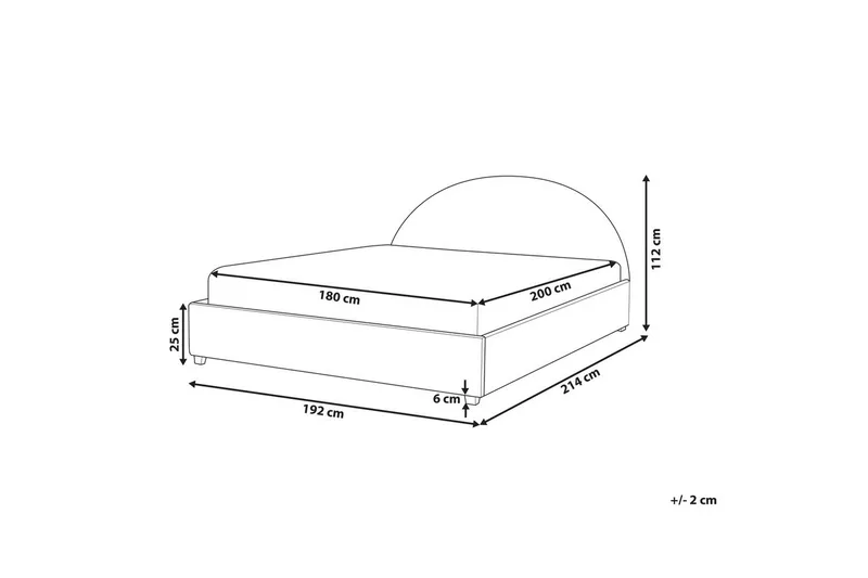 Vesipeti Vaucluse - Beige Bouclé, 180x200 cm - Huonekalut - Sänky - Vesisänky