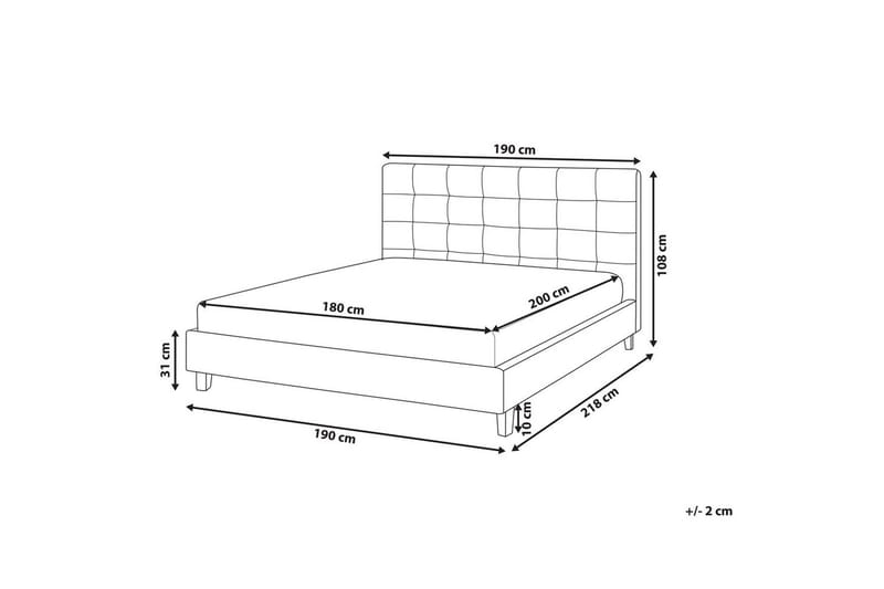 Vesivuode La Rochelle - Tummanharmaa, 180x200 cm - Huonekalut - Sänky - Vesisänky