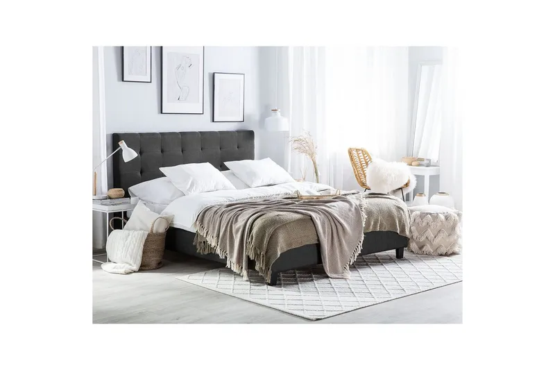 Vesivuode La Rochelle - Tummanharmaa, 180x200 cm - Huonekalut - Sänky - Vesisänky