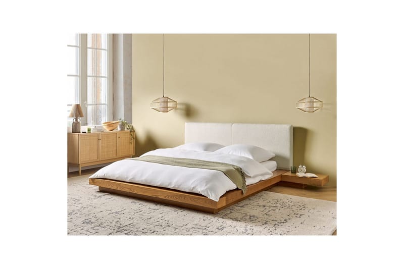Vesivuode Zen - Vaaleaa puuta, valkoinen, 160x200 cm - Huonekalut - Sänky - Vesisänky