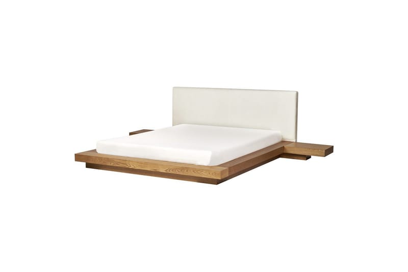 Vesivuode Zen - Vaaleaa puuta, valkoinen, 160x200 cm - Huonekalut - Sänky - Vesisänky