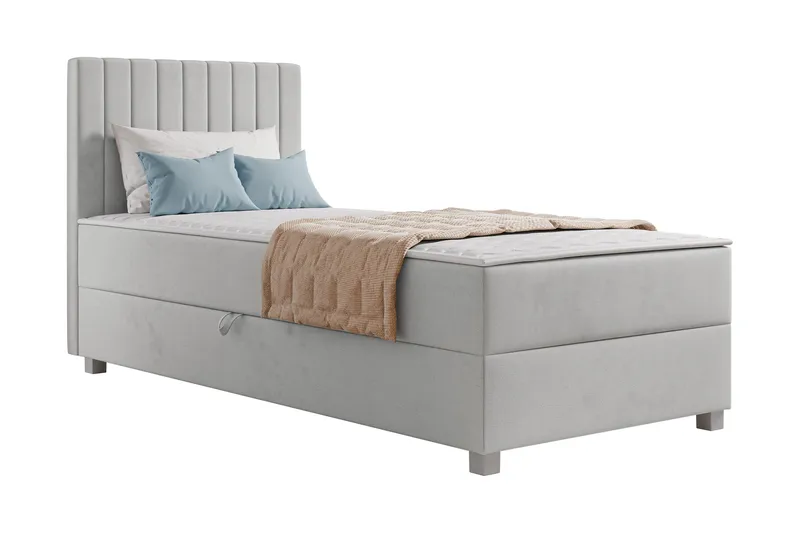 Veyran Sänkypaketti Jenkkisänky ja säilytystilalla 90x200 cm - Harmaa - Huonekalut - Sänky - Jenkkisängyt