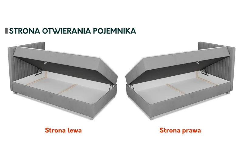 Veyran Sänkypaketti Jenkkisänky ja säilytystilalla 90x200 cm - Harmaa - Huonekalut - Sänky - Jenkkisängyt