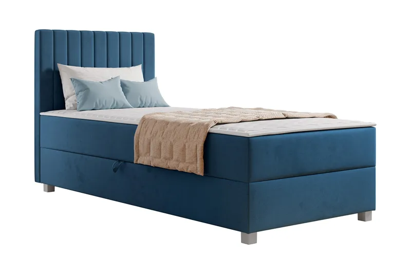 Veyran Sänkypaketti Jenkkisänky ja säilytystilalla 90x200 cm - Sininen - Huonekalut - Sänky - Jenkkisängyt