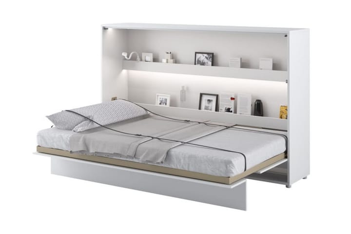 Sänkykaappi 120x200 cm Vaaka Valkoinen - Bed Consept - Kaappisängyt