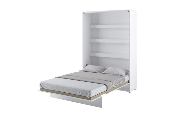 Sänkykaappi 140x200 cm Pysty Valkoinen - Bed Consept - Kaappisängyt