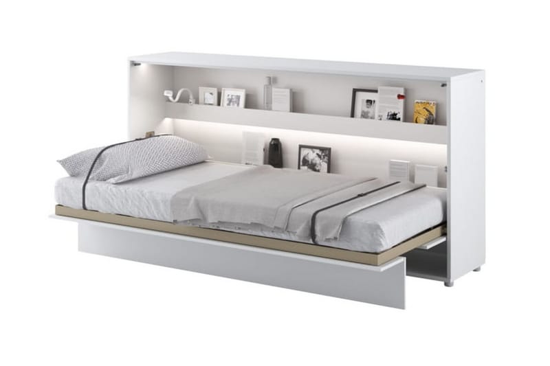 Sänkykaappi 90x200 cm Vaaka Valkoinen - Bed Consept - Huonekalut - Sänky - Vierassänky & varavuode - Kaappisängyt