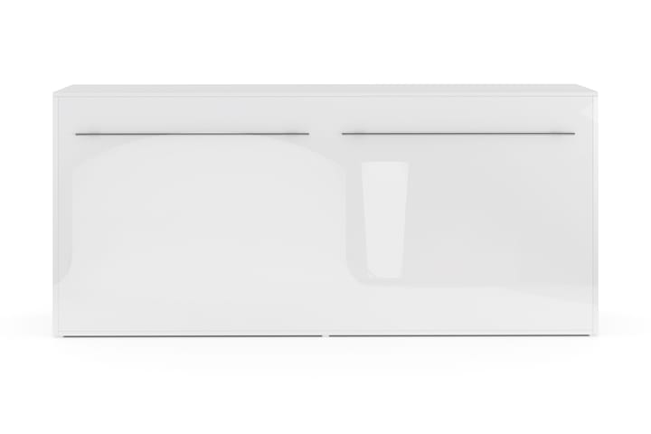 Sänkykaappi Solid Vaaka 90x200 Valkoinen Korkeakiilto - sis. Patja Lux - Kaappisängyt