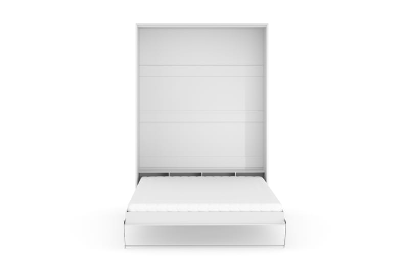 Sänkykaappi Solid Pysty 140x200 Valkoinen - sis. Patja Lux - Huonekalut - Sänky - Vierassänky & varavuode - Kaappisängyt
