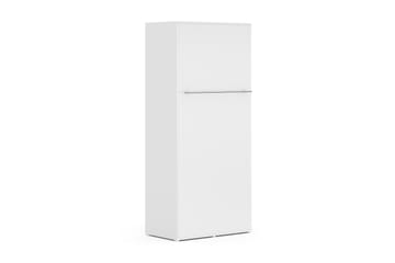 Yöpöytäkaappi Solid Pysty 90x200 Valkoinen - sis. Patja Basic - Huonekalut - Sänky - Vierassänky & varavuode - Kaappisängyt