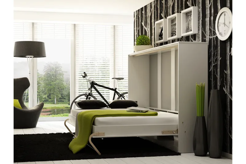 Rauk Yöpöytäkaappi 215x46 cm - Harmaa - Huonekalut - Sänky - Vierassänky & varavuode - Kaappisängyt