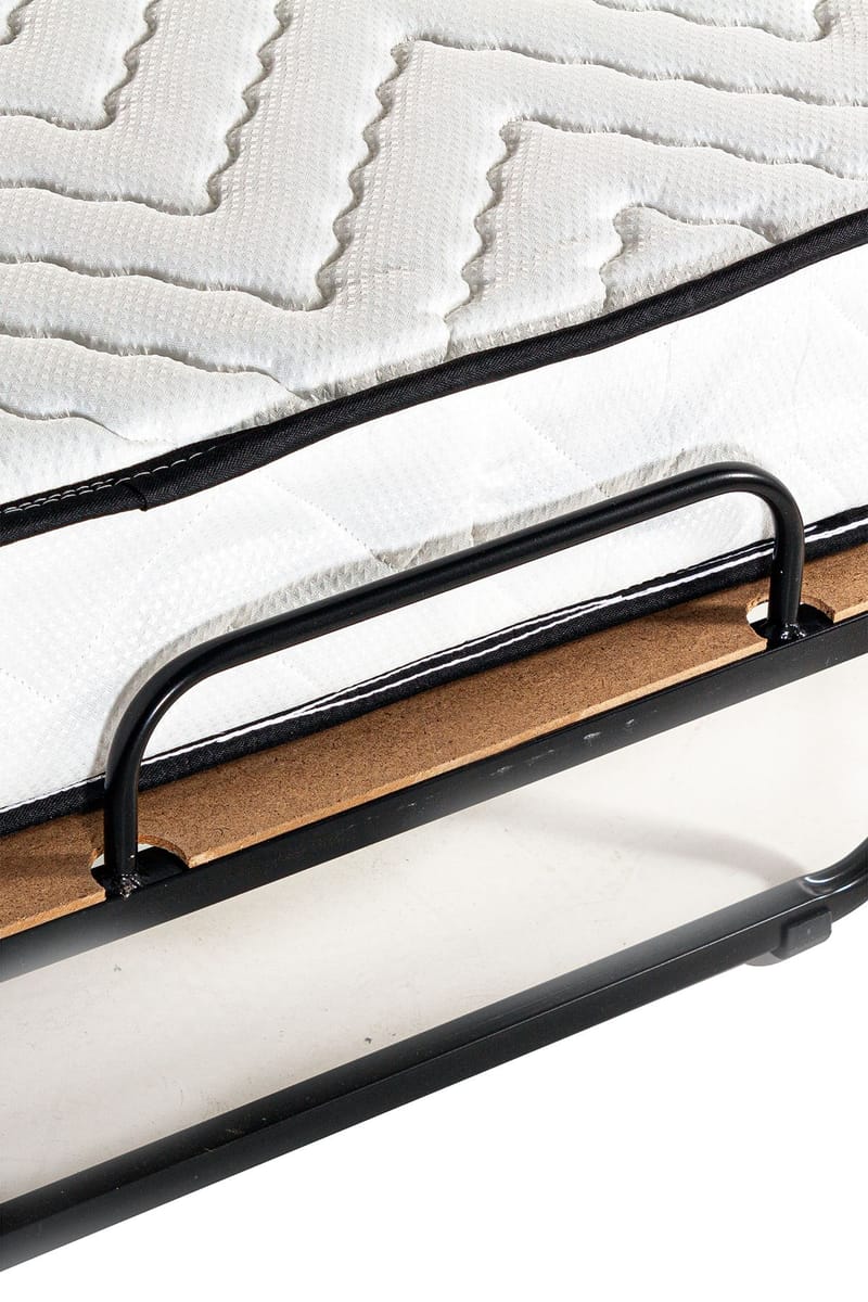 Remina Taittosänky 80x190 cm - valkoinen ja musta - Huonekalut - Sänky - Vierassänky & varavuode - Ulosvedettävä sänky